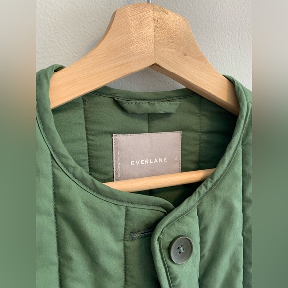 Everlane Green Women’s Cotton Quilted Jacket - Picture 8 of 11